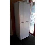 A Hotpoint “Mistral Plus” frost-free upright fridge-freezer in white finish case, w.o.