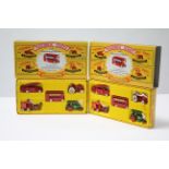 Two Matchbox series 40th Anniversary collection commemorative packs, each set boxed.