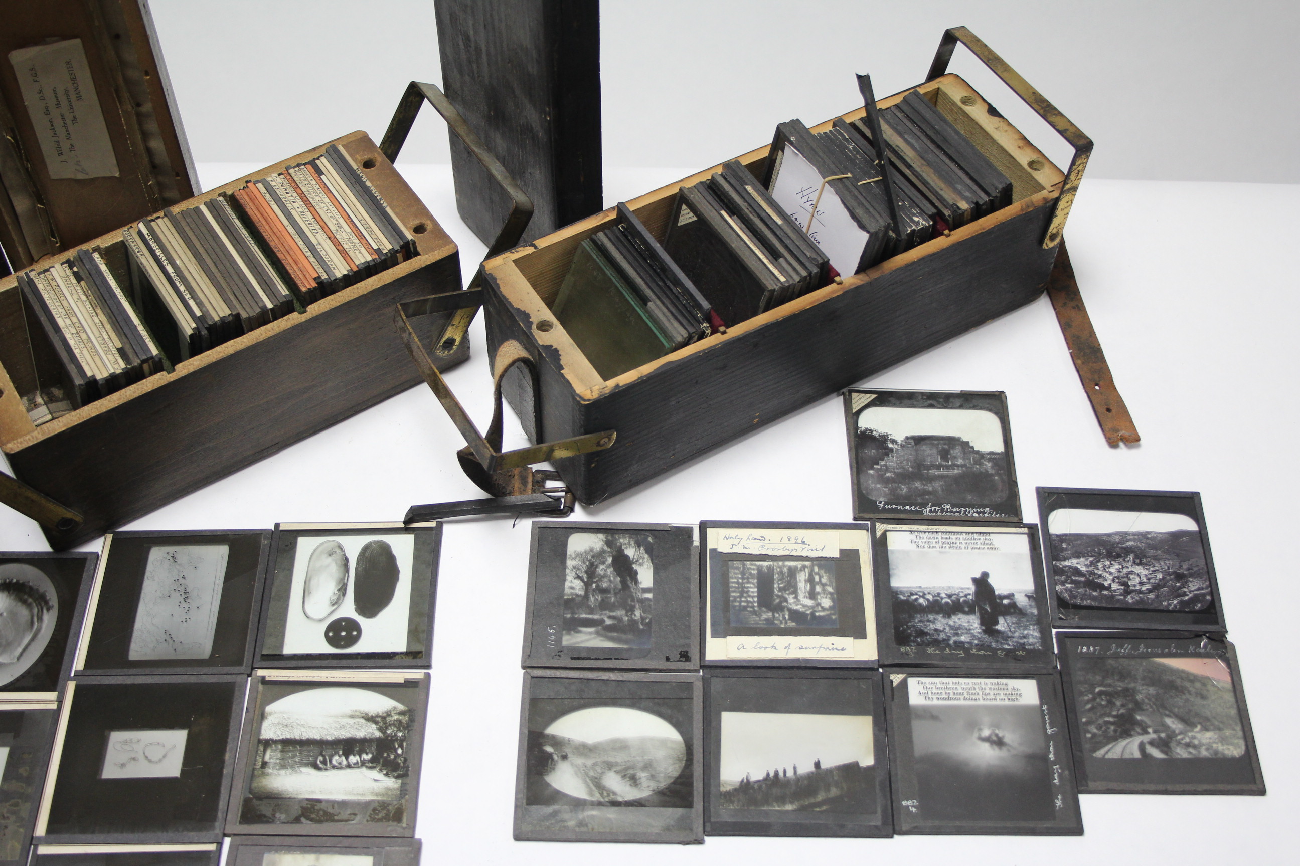 Two sets of Primus magic lantern slides, each set boxed; & various other magic lantern slides, - Image 4 of 7