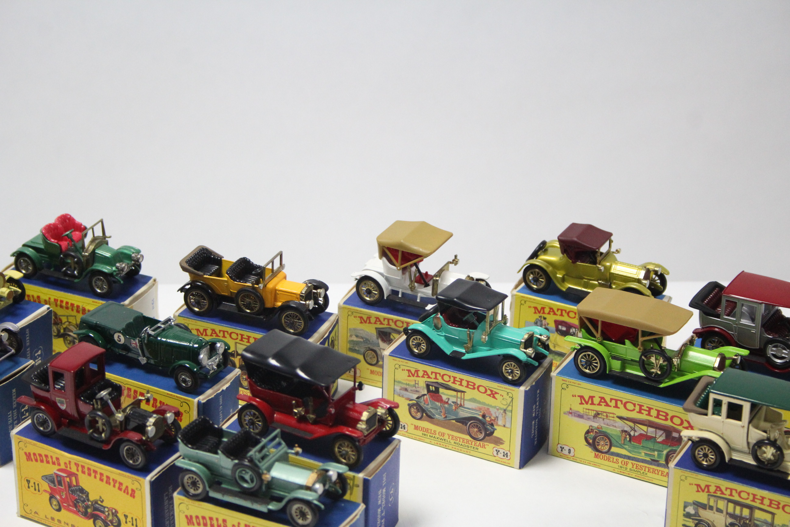 Fourteen Lesney Matchbox Models of Yesteryear scale model cars, all boxed. - Image 2 of 2