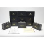 Twelve Royal Hampshire pewter miniature locomotives, all boxed.