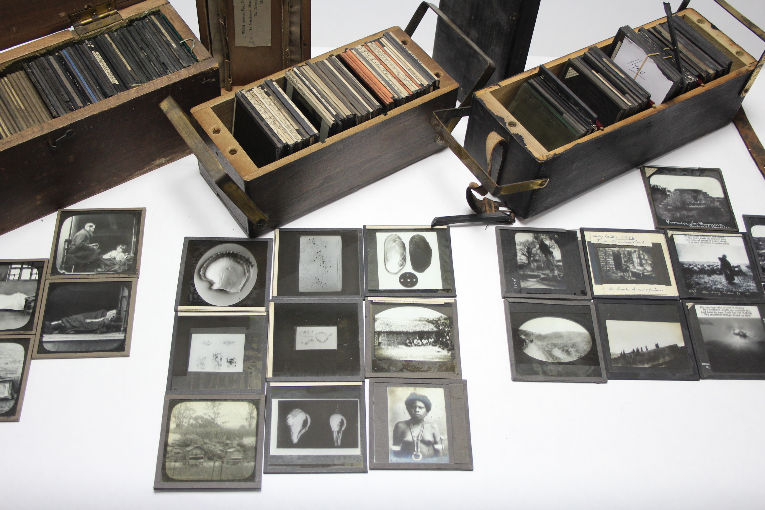 Two sets of Primus magic lantern slides, each set boxed; & various other magic lantern slides, - Image 3 of 7