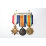 326. A WWI trio: 1914-15 Star, British War Medal & Victory Medal, awarded to Pte. W.D. Smith,