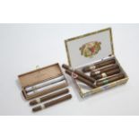 Eleven various cigars, some with original packaging.
