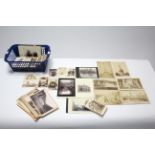 Approximately one hundred & fifty various carte-de-visite topographical cards & cabinet