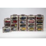 Thirty-five various Vanguards Days Gone scale model vehicles, each with window box.