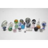 Two Caithness glass paperweights "Khamun" & "Harmonies"; & twenty-two various other glass