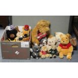 A collection of approximately fifty soft toys.