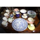 Various items of decorative china, part w.a.f.