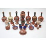 Ten various items of Victorian terracotta ware; & approximately fifteen various other similar