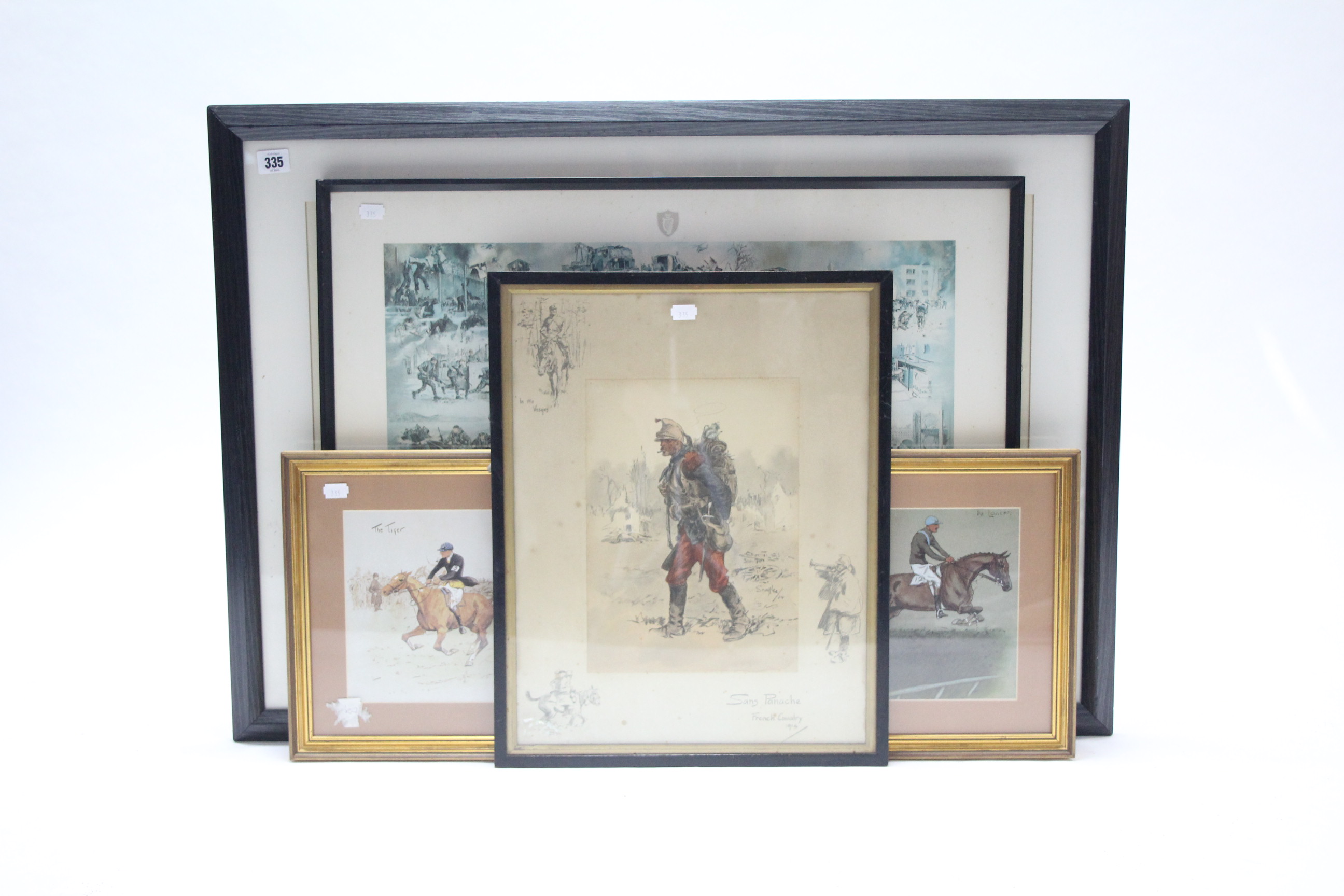 *LOT WITHDRAWN* Five coloured military prints after Snaffles; two other coloured military prints; - Image 3 of 6