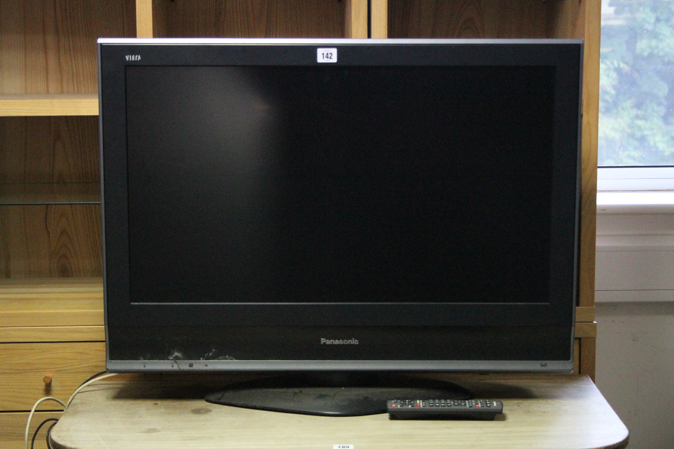 A Panasonic “Viera” 31” LCD television with remote control, w.o.