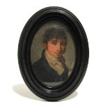 ENGLISH SCHOOL, late 18th/early 19th century. A head-&-shoulders portrait of a young gentleman,