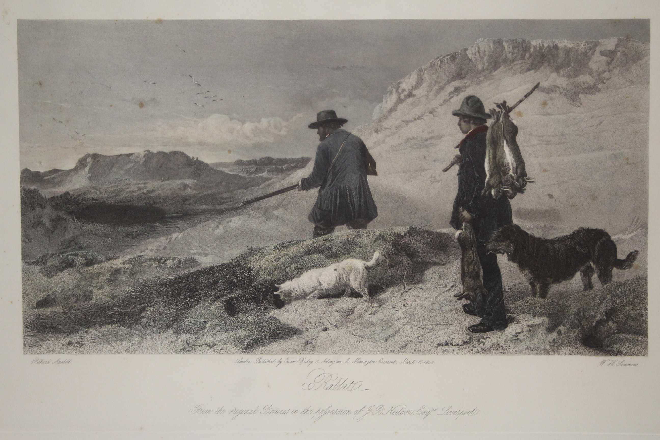 W. J. DAVEY, after RICHARD ANSDELL, Six coloured sporting engravings, with titles: Grouse; Black - Image 5 of 7