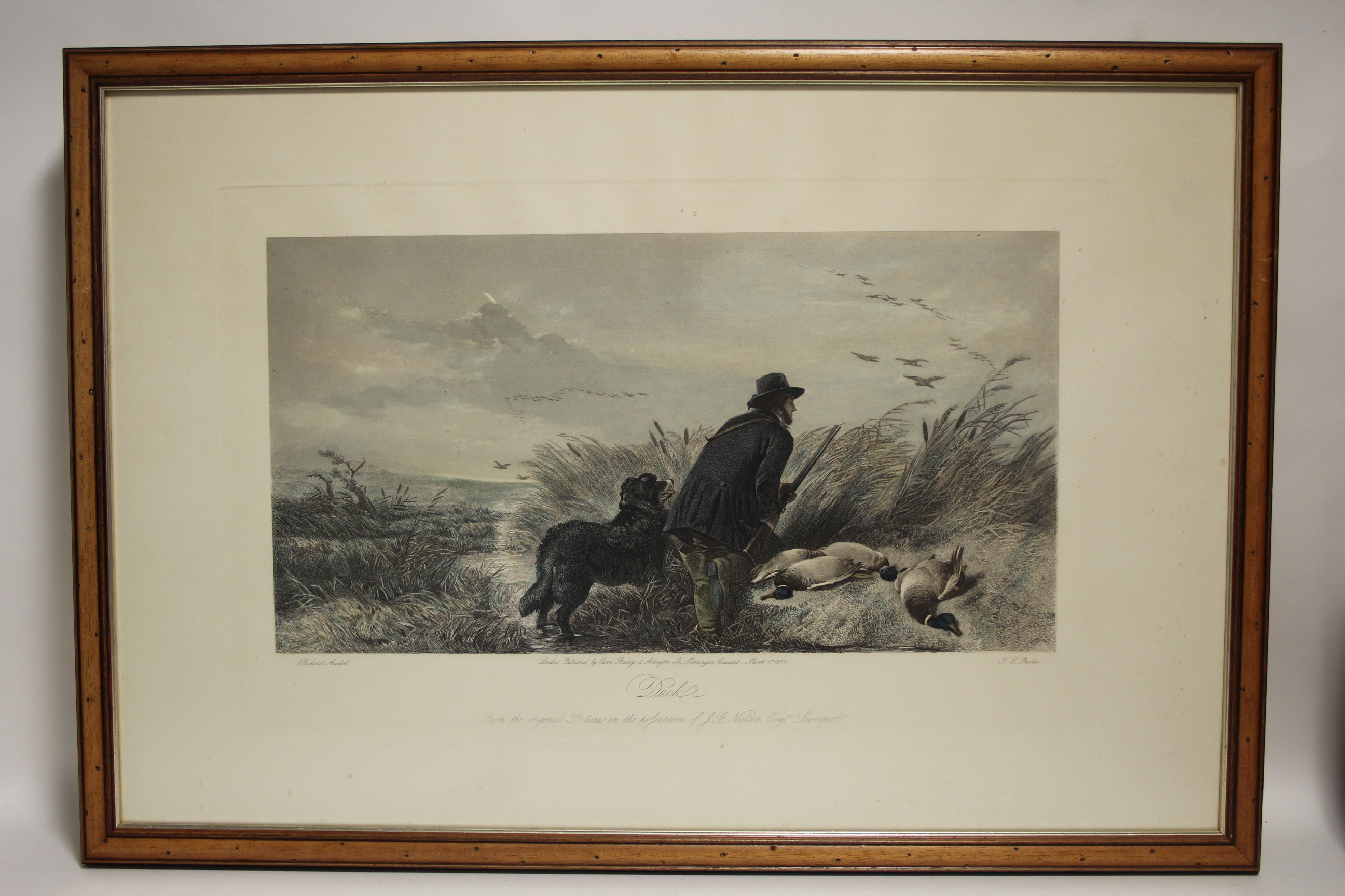 W. J. DAVEY, after RICHARD ANSDELL, Six coloured sporting engravings, with titles: Grouse; Black - Image 7 of 7