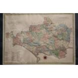 CARY, J. A coloured engraved map of Dorsetshire, From The Best Authorities". Published 1805, by John