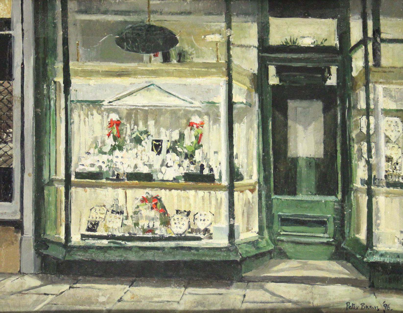 BROWN, Peter. N. E. A. C. (born 1967). A jewellery shop-front display in Old Bond Street, Bath;