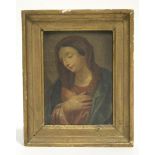 CONTINENTAL SCHOOL. A head-&-shoulders study of the Madonna, oil on copper: 6" x 4½"; & a