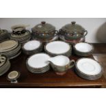 A Denby pottery “Marrakesh” pattern thirty-three piece part dinner service; & an Arabia pottery “