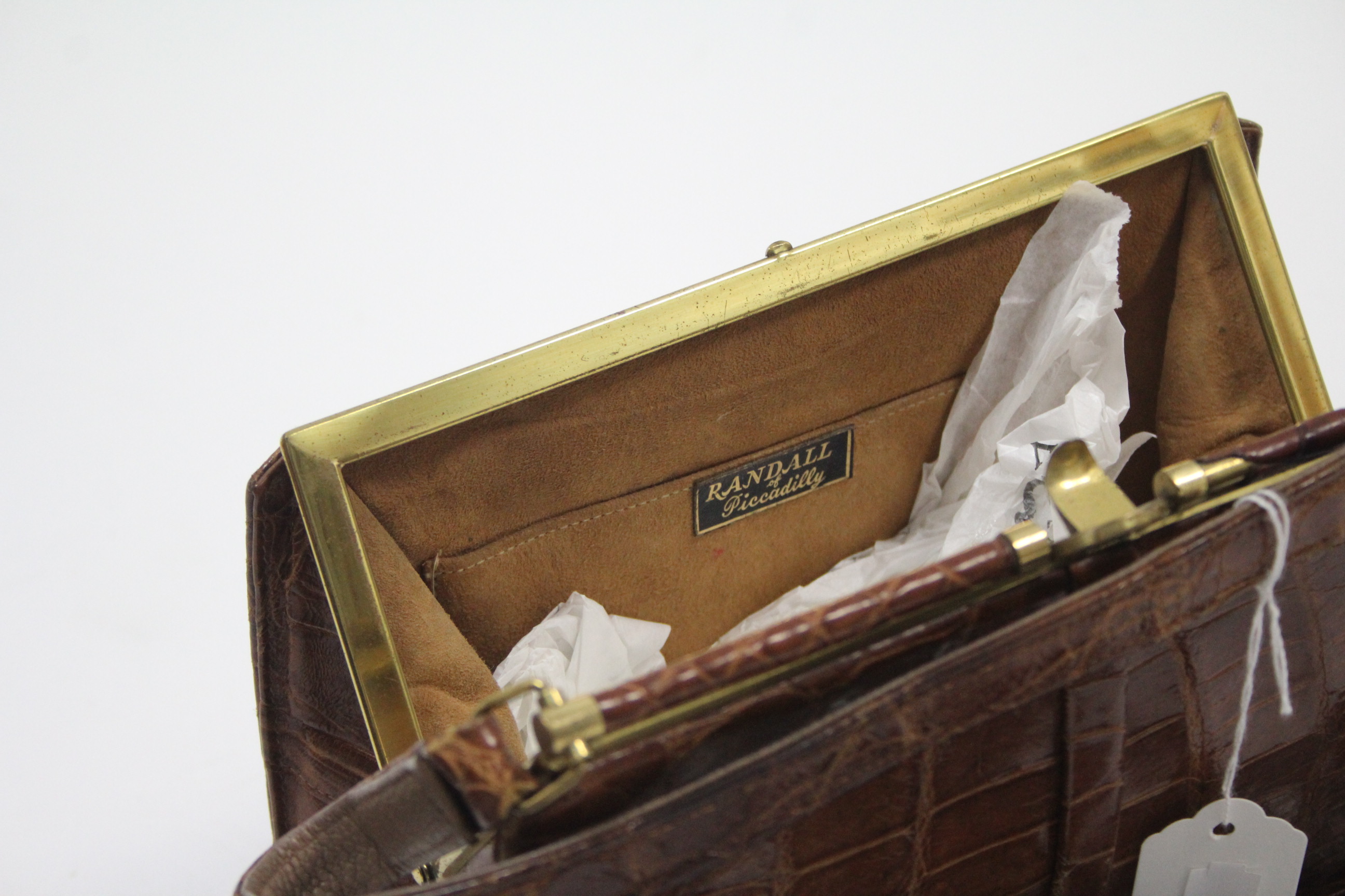 A crocodile skin handbag; a ditto purse; & two ditto wallets. - Image 3 of 3