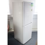 Beko A Class frost-free upright fridge-freezer in white finish case, 60” high, w.o.