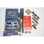 A Hornby Dublo “Tank Goods Train B.R.” electric train set, boxed; & various other model railway