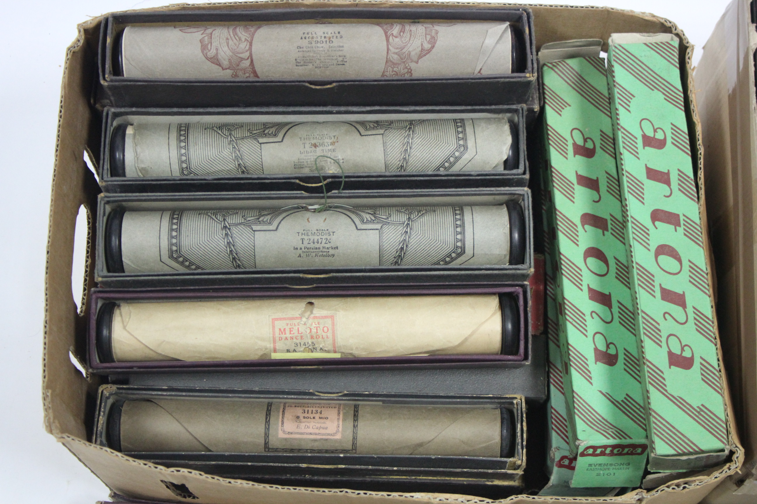 Approximately sixty various pianola rolls, boxed & un-boxed. - Image 6 of 6