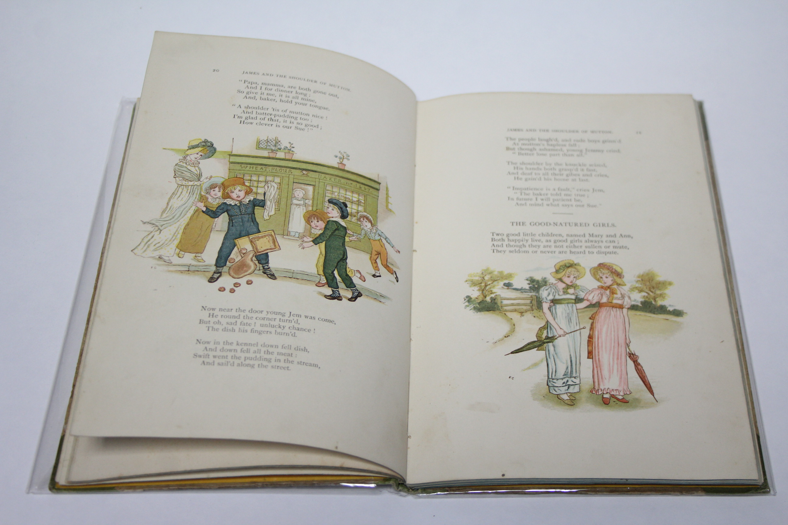 FOUR VINTAGE VOLUMES BY KATE GREENAWAY – “A APPLE PIE”, “MARIGOLD GARDEN” & “UNDER THE WINDOW”, (x - Image 16 of 18