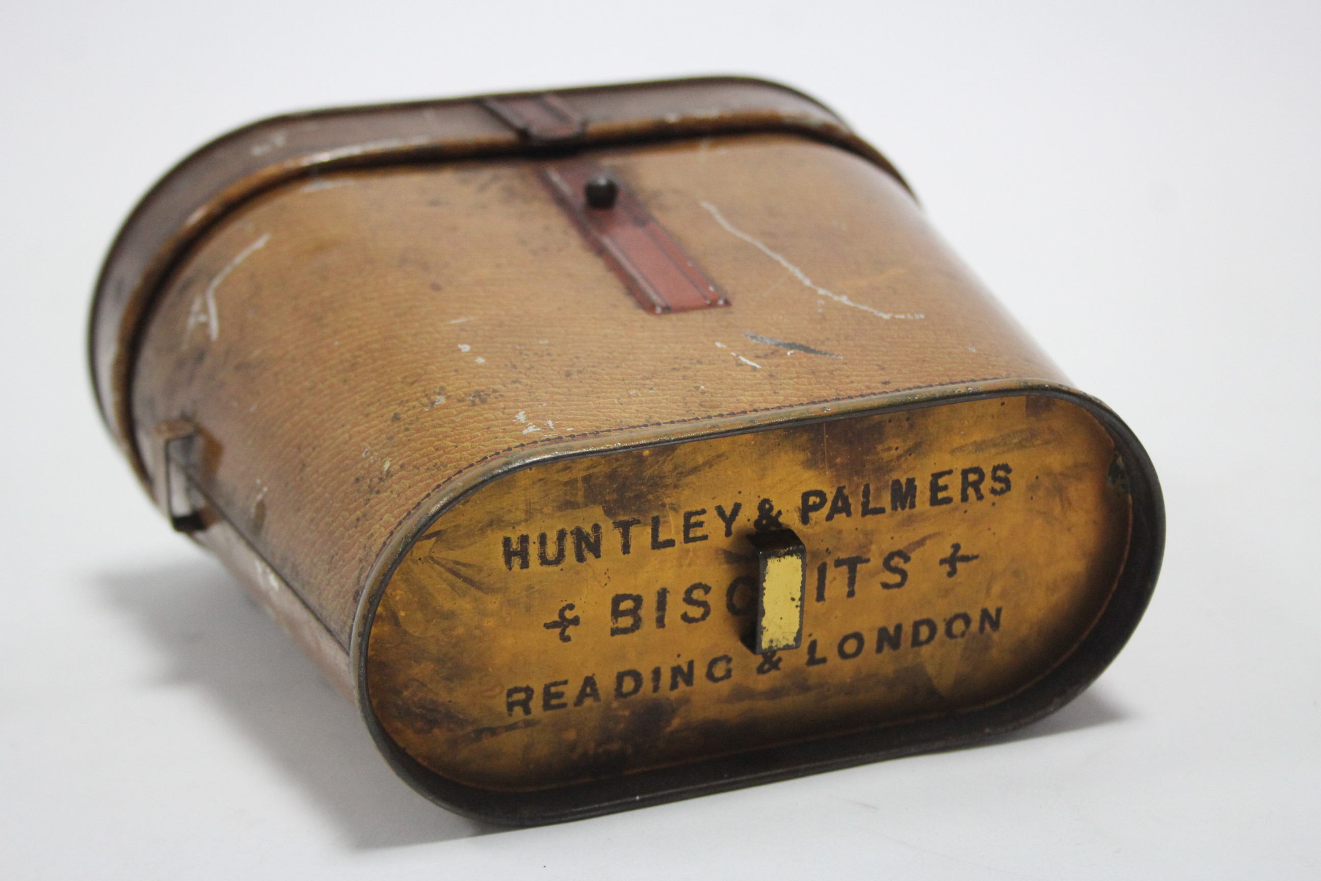 A Huntley & Palmer’s novelty biscuit tin in the form of a binoculars case, 5½” high. - Image 2 of 2
