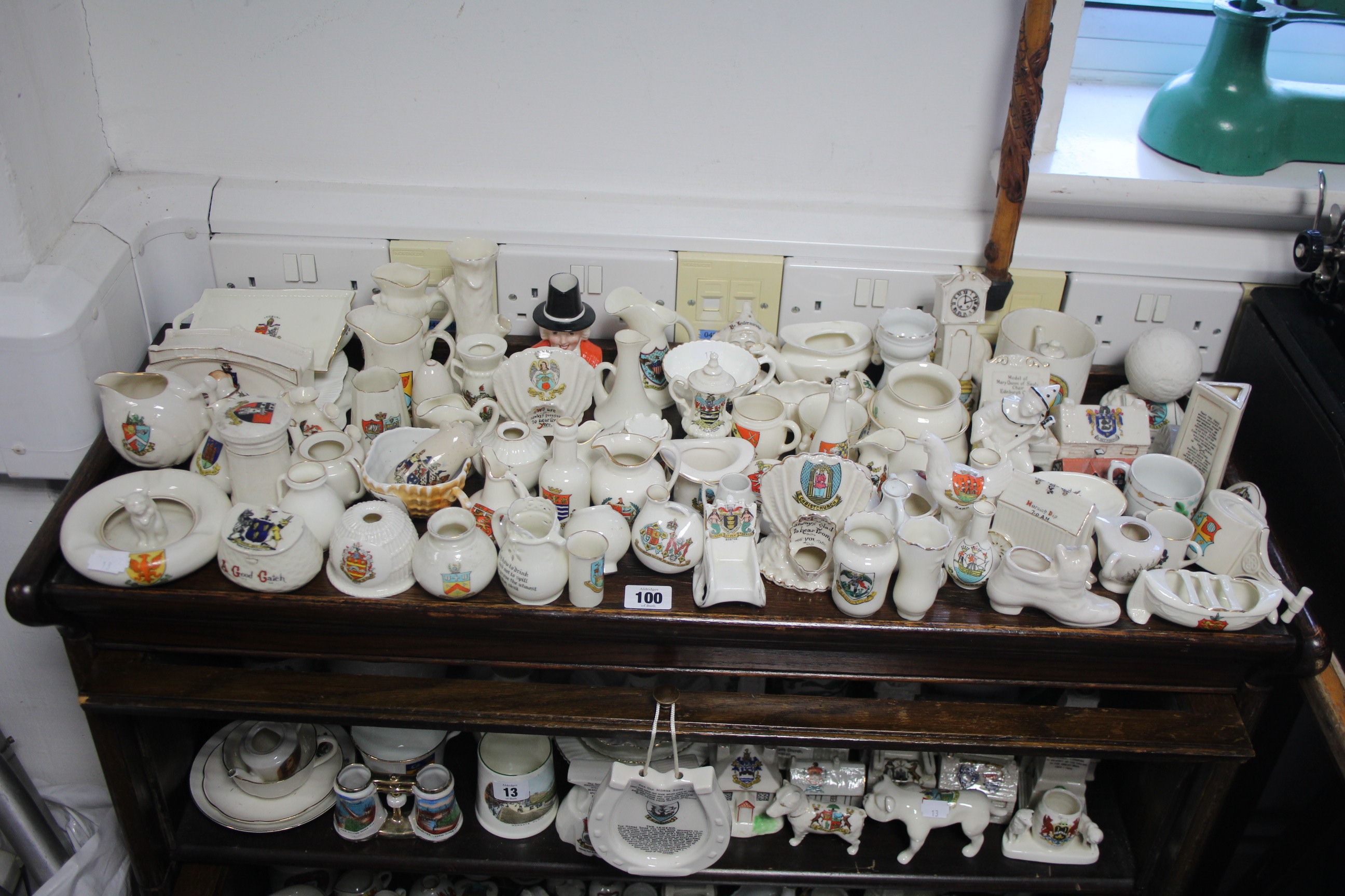 Approximately one hundred various items of crested china by W H Goss, Swan, and Willow etc. - Image 4 of 4
