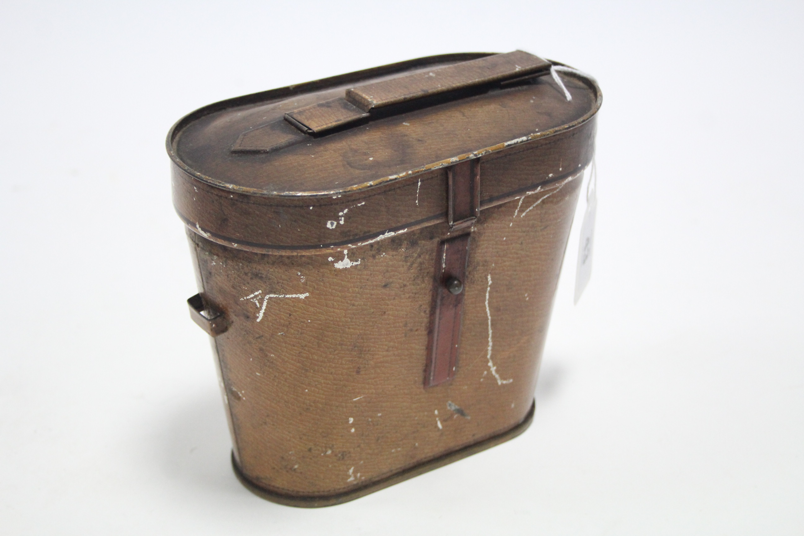 A Huntley & Palmer’s novelty biscuit tin in the form of a binoculars case, 5½” high.