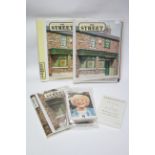 A set of sixteen “Coronation Street” Hall of Fame cards, boxed; sixty loose postcards of