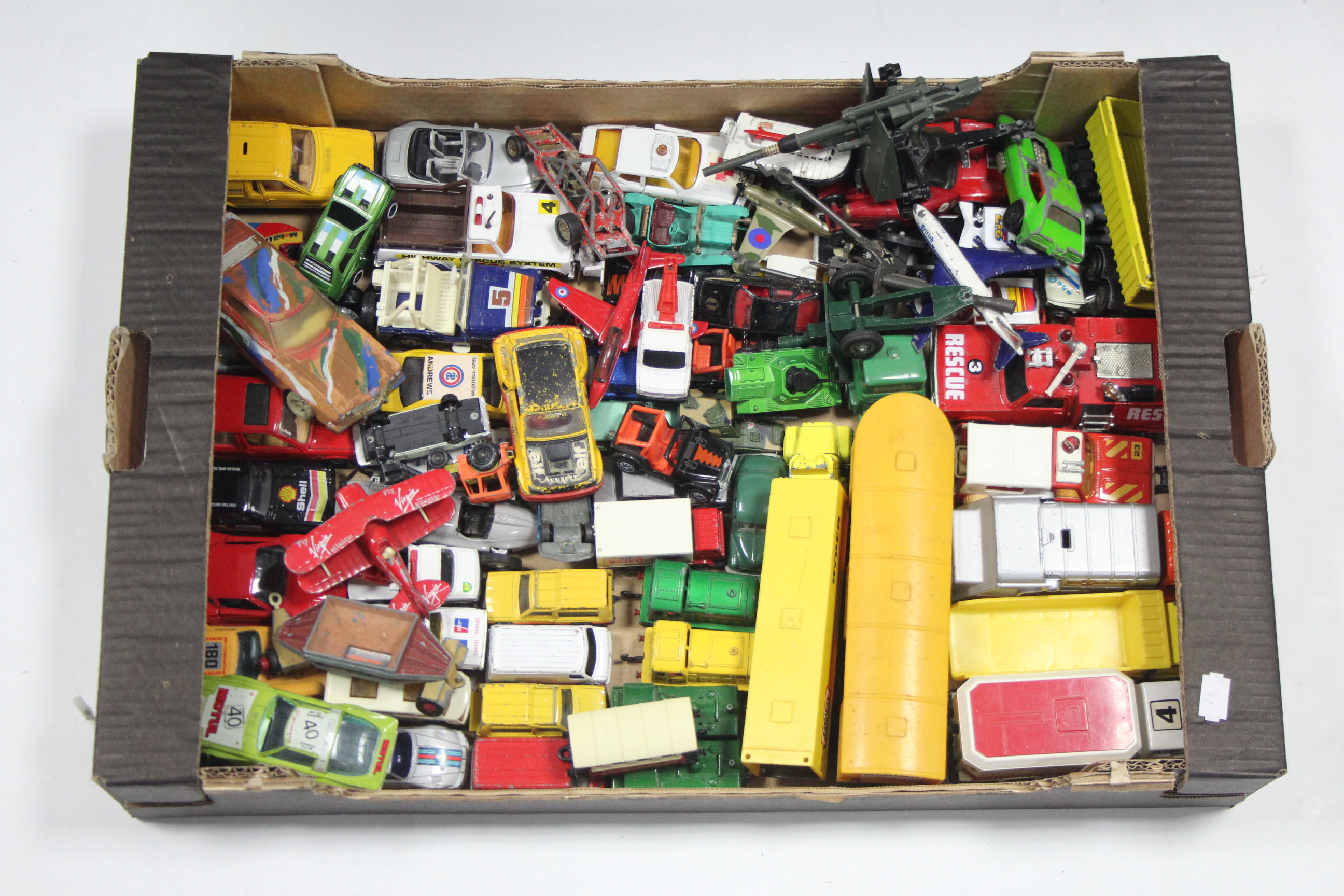Approximately fifty various scale models by Britains, Corgi, Matchbox, etc., boxed & un-boxed. - Image 2 of 2