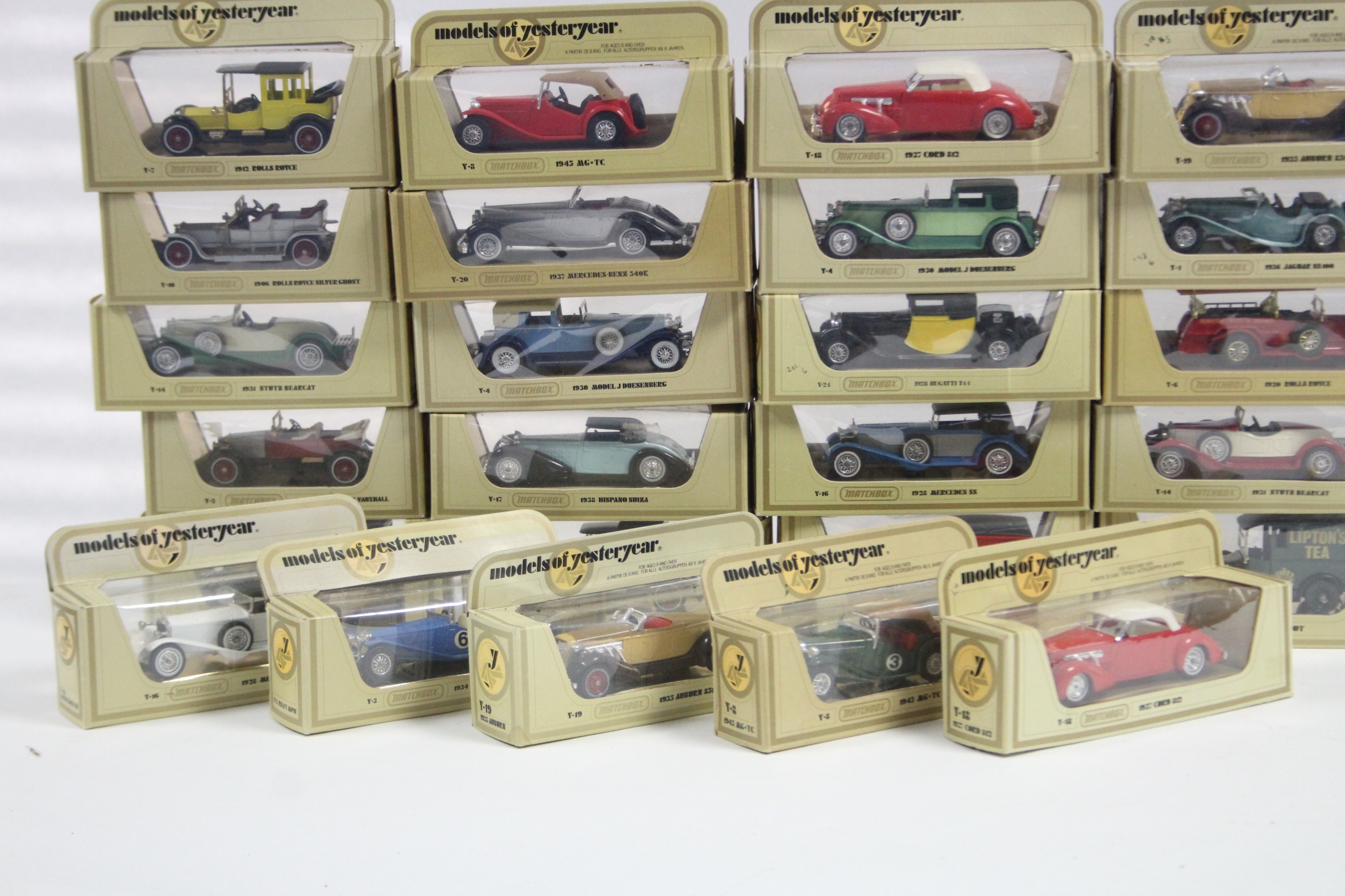 Thirty Matchbox “Models of Yesteryear” scale model cars, each in cream window box. - Image 2 of 2