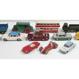 A dinky scale model “Atlantean Bus”; a ditto “Maserati” sports car (No. 231); a ditto model “Triumph