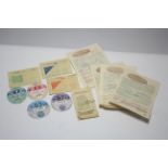 Two vintage Motor Car Motor Fuel Ration Books; two ditto Motor Cycle Ration Books; five various D.