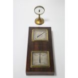 A mid-20th century French desk barometer, the 3” diam. glass dial signed: “C. P. Goerz