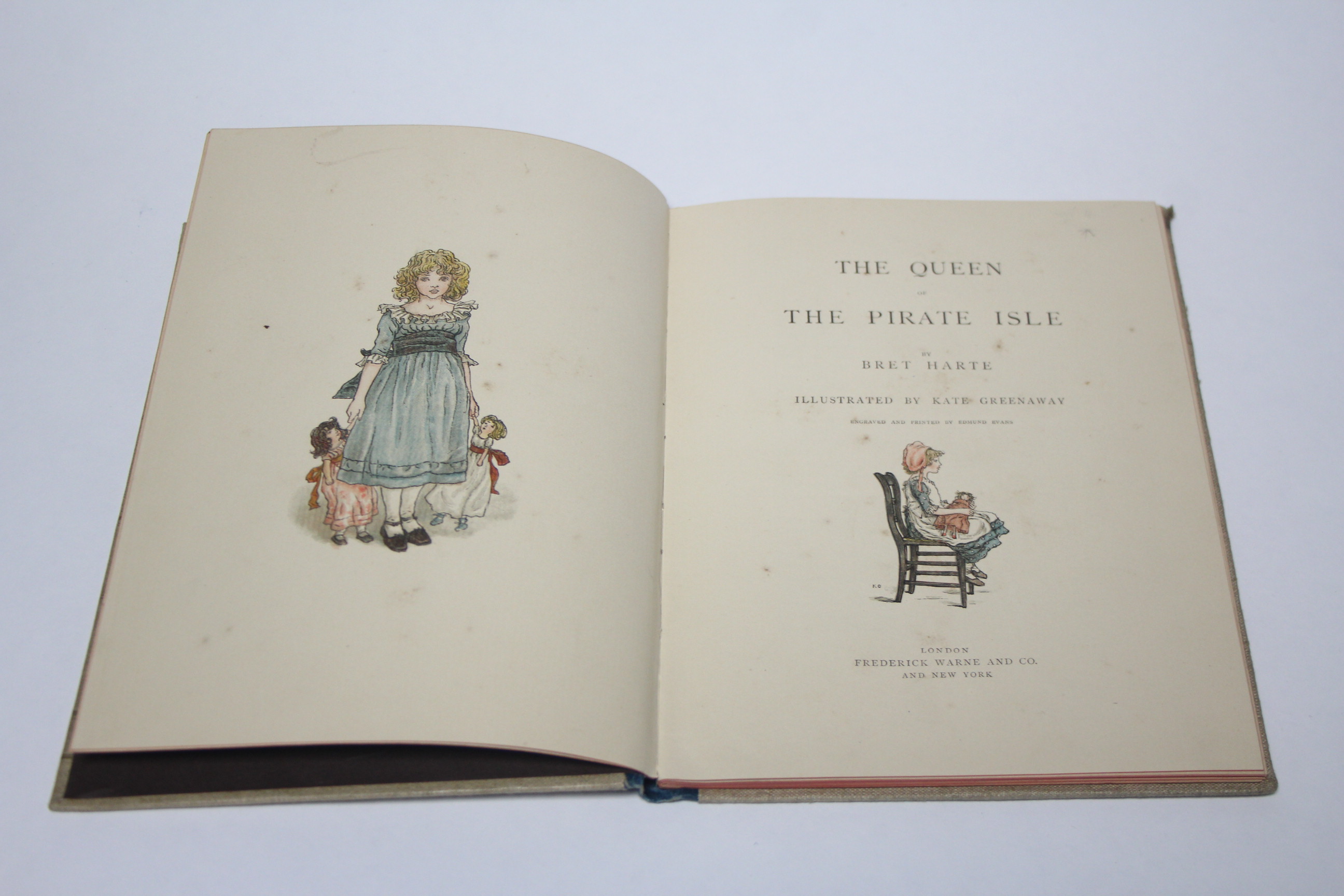 FOUR VINTAGE VOLUMES BY KATE GREENAWAY – “A APPLE PIE”, “MARIGOLD GARDEN” & “UNDER THE WINDOW”, (x - Image 11 of 18