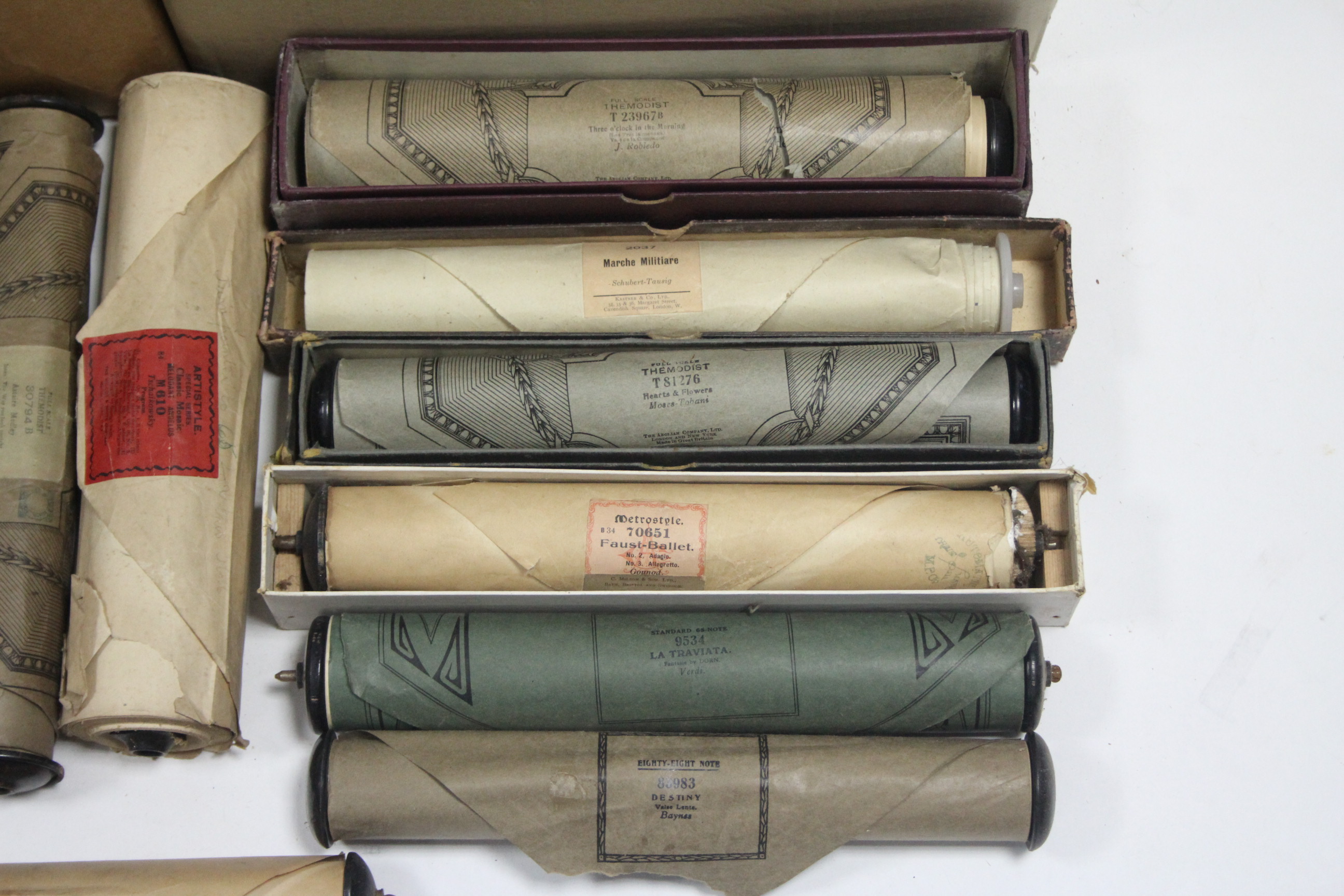 Approximately sixty various pianola rolls, boxed & un-boxed. - Image 4 of 6