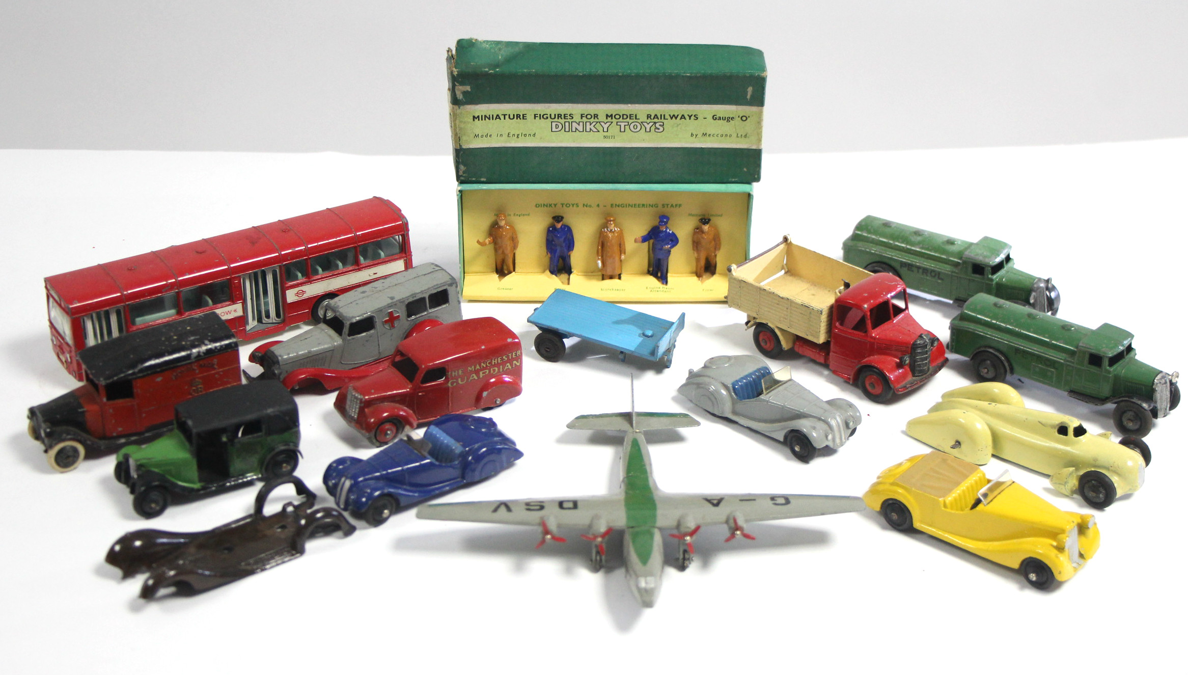 A Dinky set of Miniature Figures For Model Railways “Engineering Staff” (No. 4), boxed; a Dinky