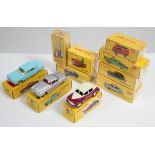 Ten modern Dinky die-cast scale model vehicles, all boxed