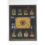 A framed Wolverhampton Wanderers Football Club display autographed by some of the players from the