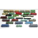 Twenty eight various Dinky die-cast scale model ‘buses & coaches, all un-boxed.