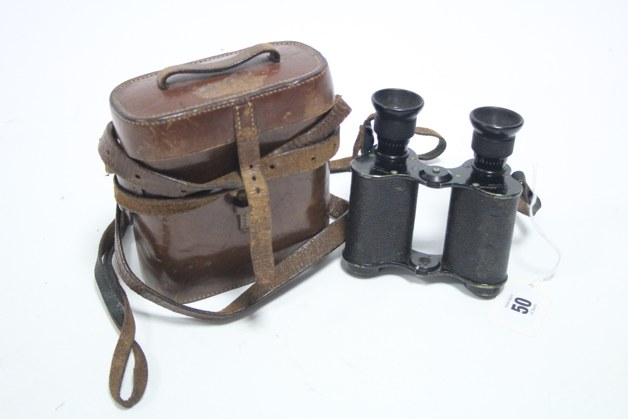 A pair of Ross of London prism binoculars (No. 28783), with case.