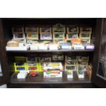 Approximately forty various die-cast scale model vehicles by Burago, Lesney & others, all boxed.