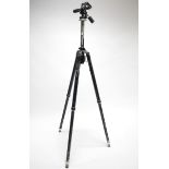 A Manfrotto Mk2 heavy duty camera tripod.