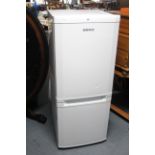 A Beko A class small upright fridge-freezer in white-finish case, 53½” high, w.o.