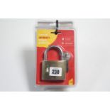 Five Am-Tech 63mm padlocks, each with three keys.