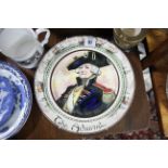 A Royal Doulton cabinet plate “The Admiral” (D6278); a Capodimonte female figure; & various other