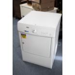 A Zanussi 7KG tumble dryer in white-finish case, w.o.